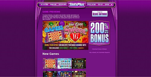 Slots Plus online casino games