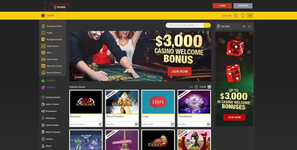 best casino game on bovada
